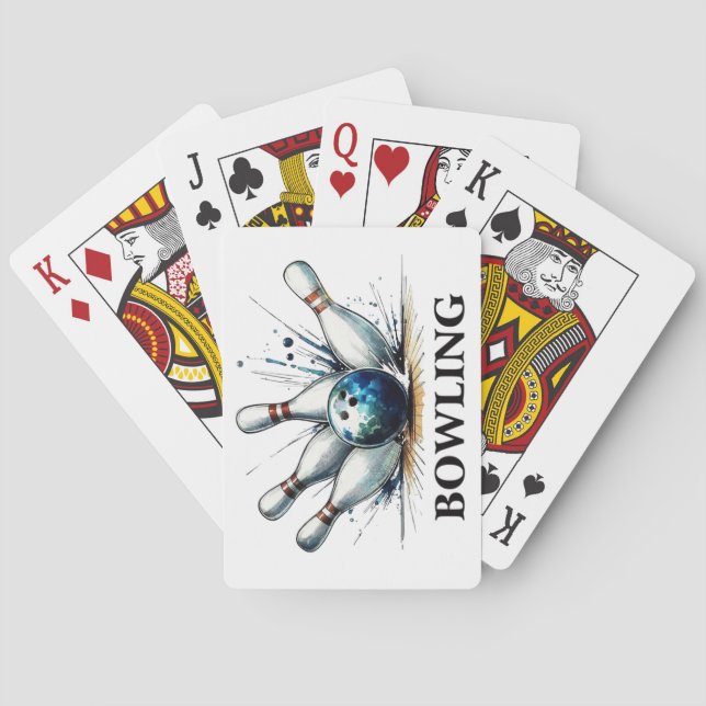 Bowling Spielkarten (Rückseite)