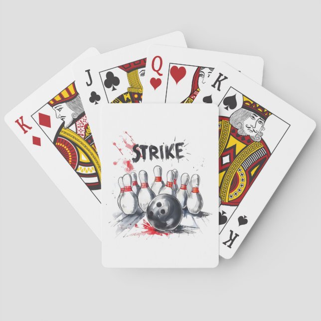 Bowling Spielkarten (Rückseite)
