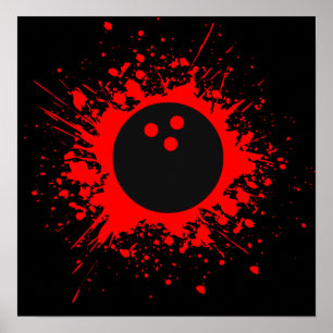 Bowling splatz poster