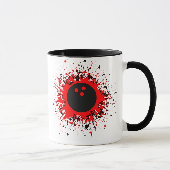 Bowling-Splatzer Tasse (Rechts)