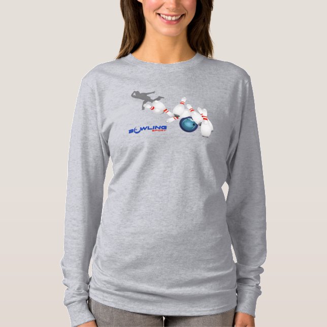 Bowling Sports | Langschläfchen für Frauen T-Shirt (Vorderseite)