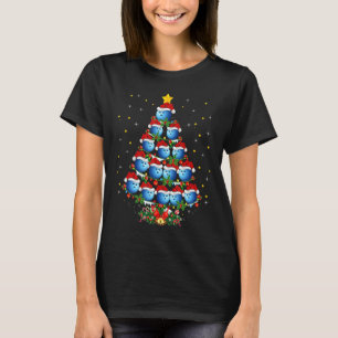 Bowling Sports Lover Xmas Bowling Weihnachtsbaum T-Shirt