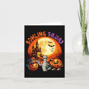 Bowling Squad Halloween Horror Ausrüstung als Mama Karte