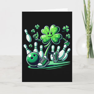 Bowling St. Patrick's Day Jungen Kinder Shamrock S Karte