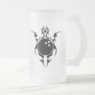 Bowling. Stammeszugehörigkeit. Mattglas Bierglas