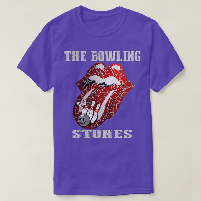 Bowling Stone lustige Bowling-Gabe T T-Shirt (Design vorne)
