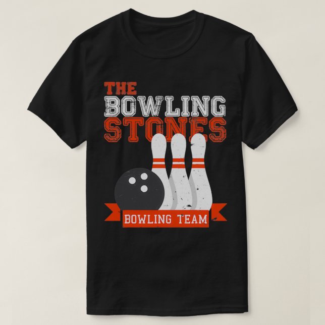 Bowling Stones Bowling Team Bowling T T-Shirt (Design vorne)