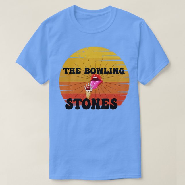 Bowling Stones Parody Funny Bowling T-Shirt (Design vorne)