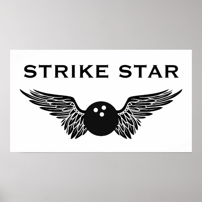 Bowling-Streikstar Poster (Vorne)