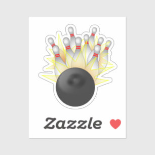 Bowling Strike Aufkleber
