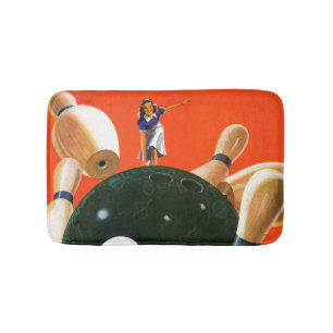 Bowling Strike Badematte