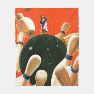 Bowling Strike Fleecedecke