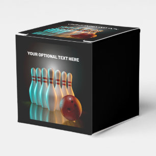 Bowling-Strike für benutzerdefinierten Text Geschenkschachtel