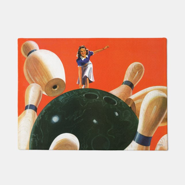 Bowling Strike Fußmatte (Vorderseite)
