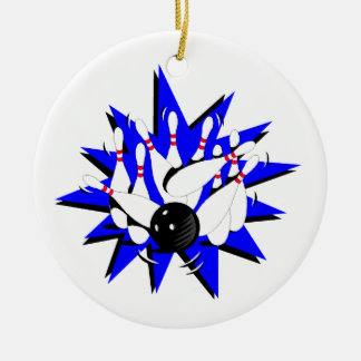 Bowling Strike Keramikornament