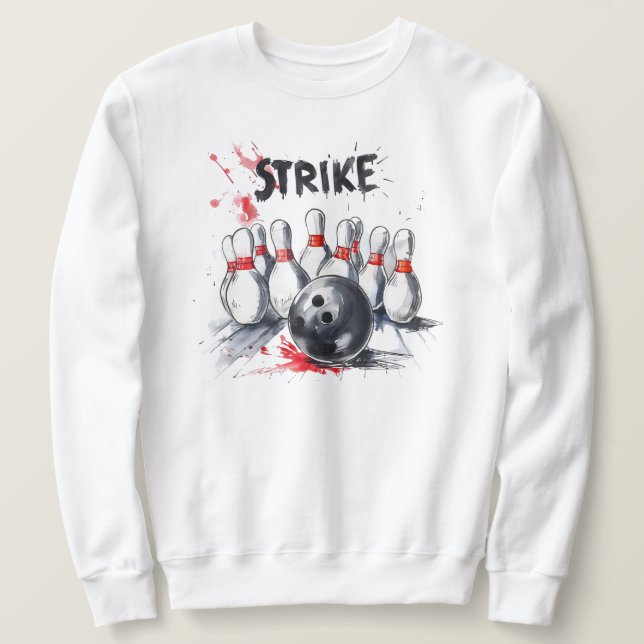 Bowling-Sweatshirt Sweatshirt (Design vorne)