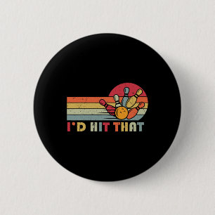 Bowling T Shirt, ich würde dieses lustige Bowler T Button