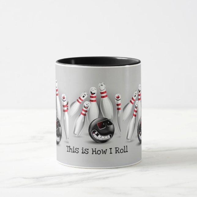 Bowling Tasse - So Roll ich (Zentrum)
