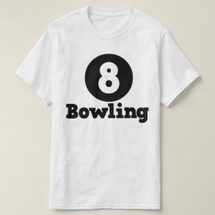 Bowling Team, Bowler Button Spaß T-Shirt
