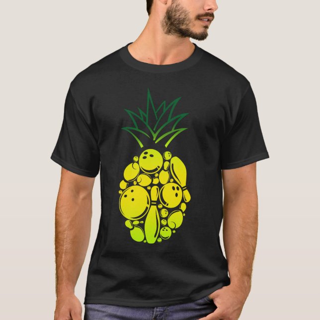 Bowling Team Bowling Ananas T-Shirt (Vorderseite)