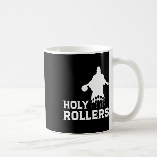 Bowling Team League Name Holy Rollers Kaffeetasse (Rechts)