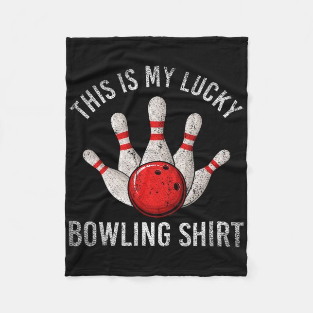 Bowling Team Player Das ist mein glückliches Bowli Fleecedecke (Vorderseite)