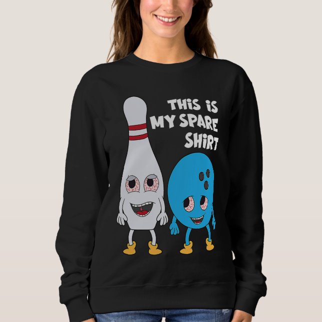 Bowling This Is My Spare Bowling Sweatshirt (Vorderseite)