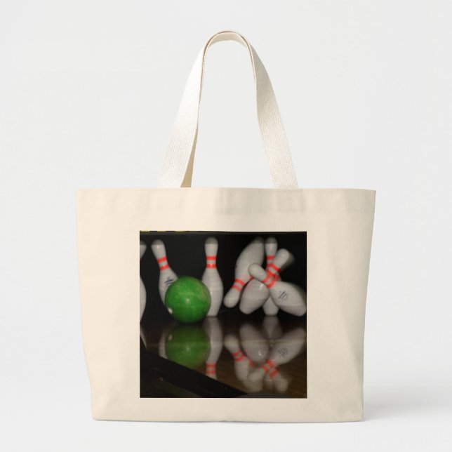Bowling Tote Bag Jumbo Stoffbeutel (Vorne)