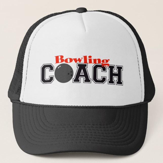 Bowling-Trainer Truckerkappe (Vorderseite)