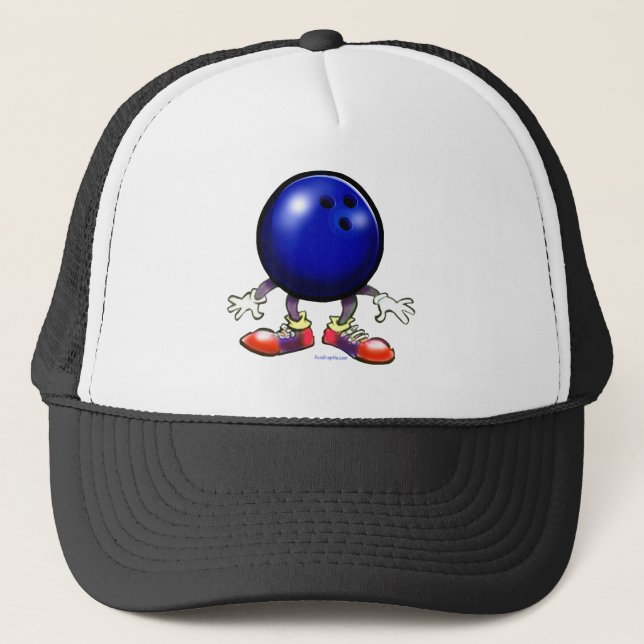 Bowling Truckerkappe (Vorderseite)