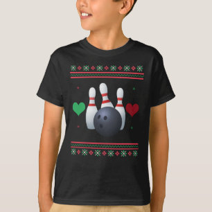 Bowling Ugly Christmas Sweater Xmas T-Shirt
