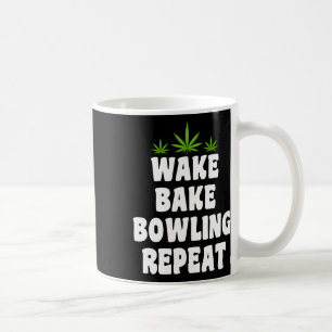 Bowling und Weed Raucher Kaffeetasse
