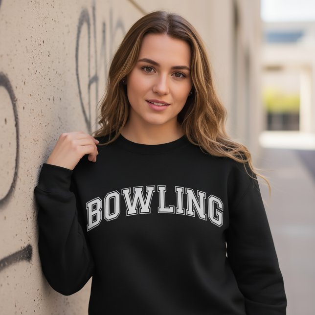 BOWLING University Style Sweater America Uni Sweatshirt (Von Creator hochgeladen)