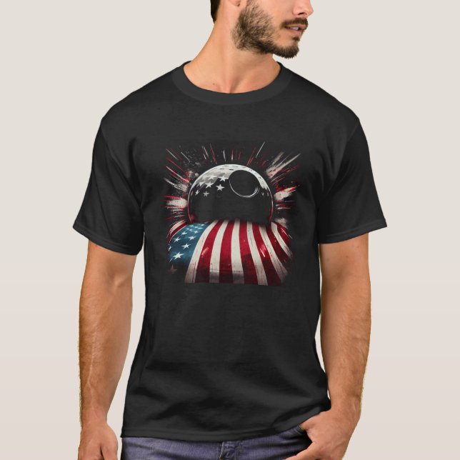Bowling US Flag Graphic Tees Men Women Boys Girls (Vorderseite)