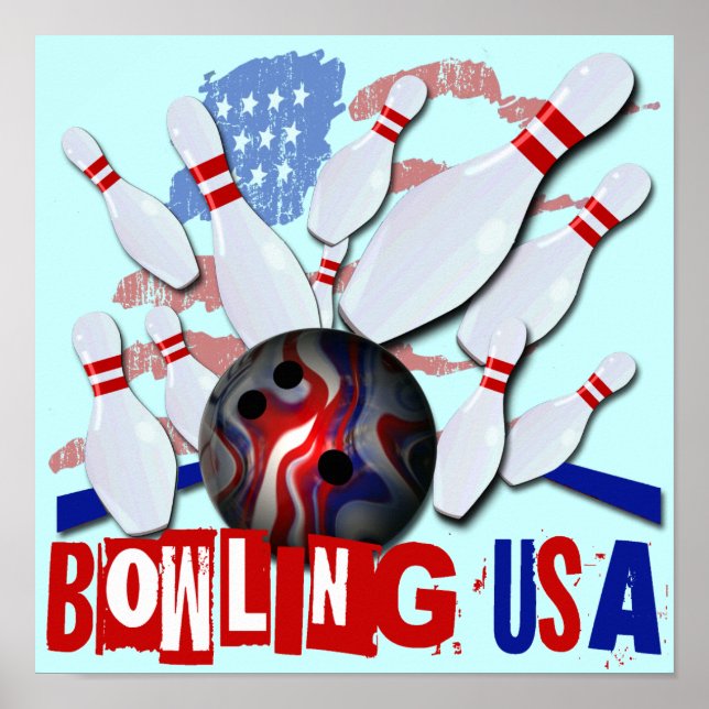 BOWLING USA POSTER (Vorne)