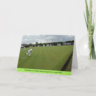 Bowling Valentine Card Feiertagskarte