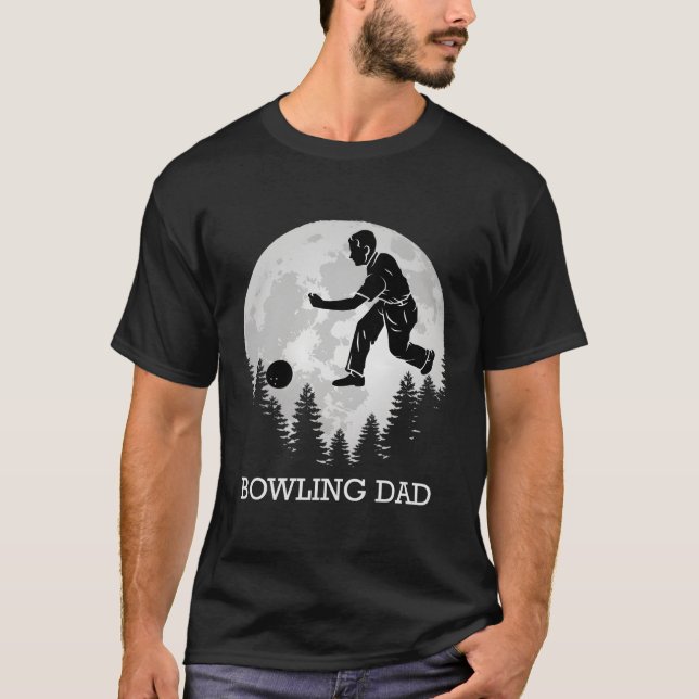 Bowling Vater Bowler Bowling Fathers T-Shirt (Vorderseite)