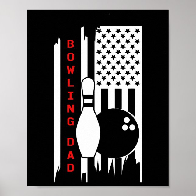 Bowling Vater Bowling Apparel - Bowling Poster (Vorne)