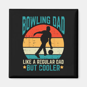 Bowling Vater Cooler Retro Vathers Day Bowler Dadd Magnet