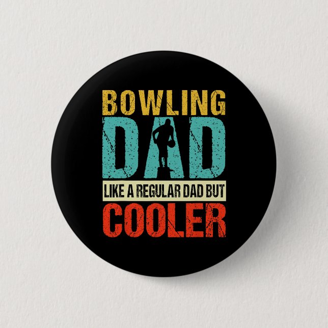 Bowling Vater Funny Bowlers Spare Bowling Button S (Vorderseite)