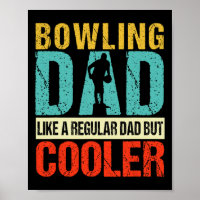 Bowling Vater Funny Bowlers Spare Bowling Button S