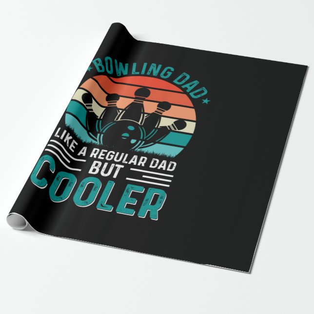 Bowling Vater Geschenkpapier (Ungerollt)