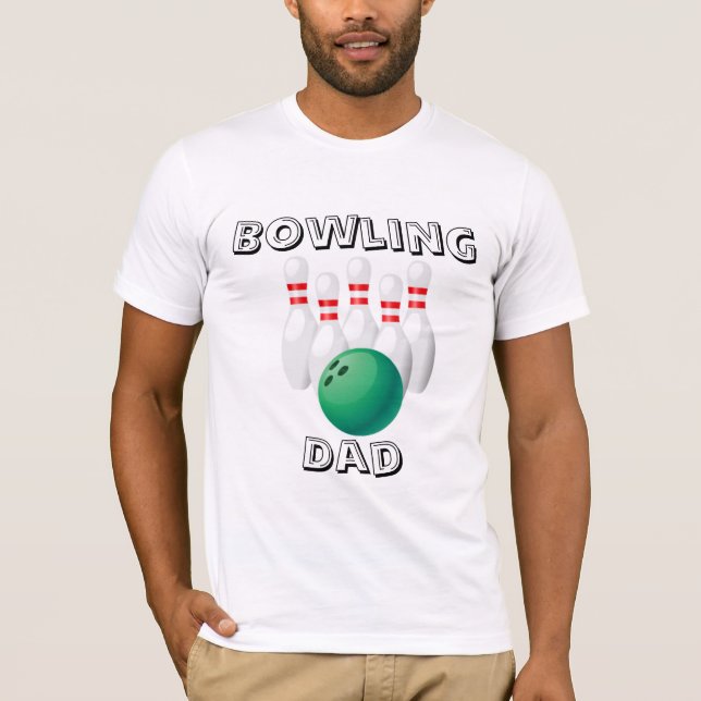 Bowling Vater T - Shirt (Vorderseite)