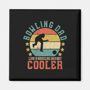 Bowling-Vater Vintage Lustiges Vatertagsgeschenk f Magnet