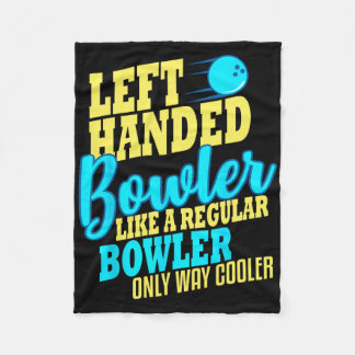 Bowling Verlassen Handed Bowler Funny Team Fleecedecke