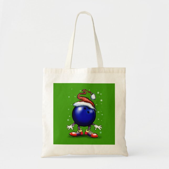 Bowling Weihnachten Tragetasche (Vorne)