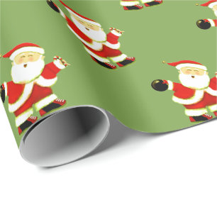 Bowling Weihnachtsgeschenk Geschenkpapier