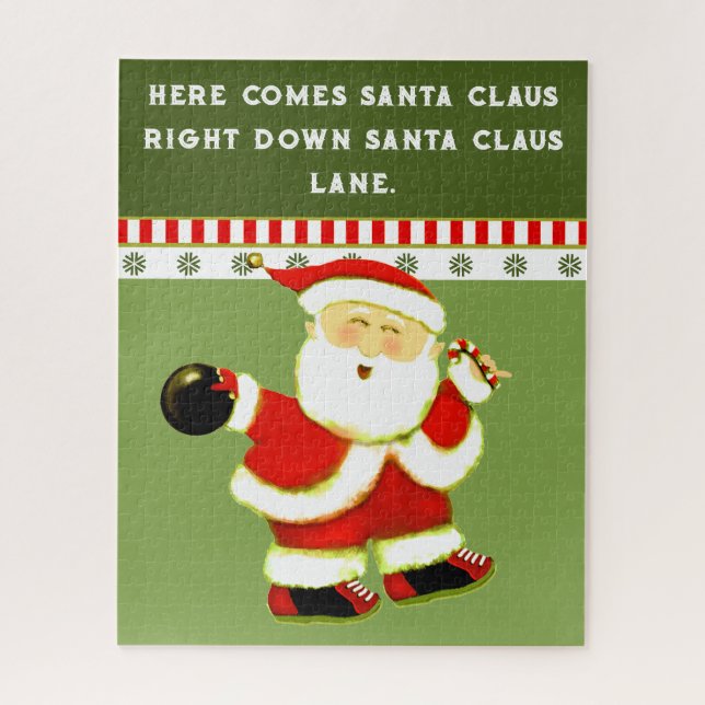 Bowling Weihnachtsgeschenk Puzzle (Vertikal)