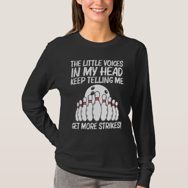 Bowling Women Bowling Bowler Player T-Shirt (Vorderseite)