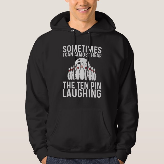 Bowling Women Bowling Game Bowler Player 1 Hoodie (Vorderseite)